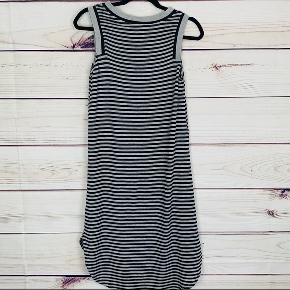 Superfoxx by Nordstrom gray striped dress … - Picture 6 of 8